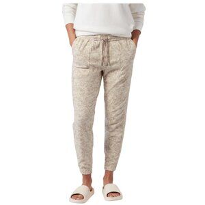 Athleta Womens Small Cream Pebbles Texture Abalon Farallon Jogger Athletic Pants